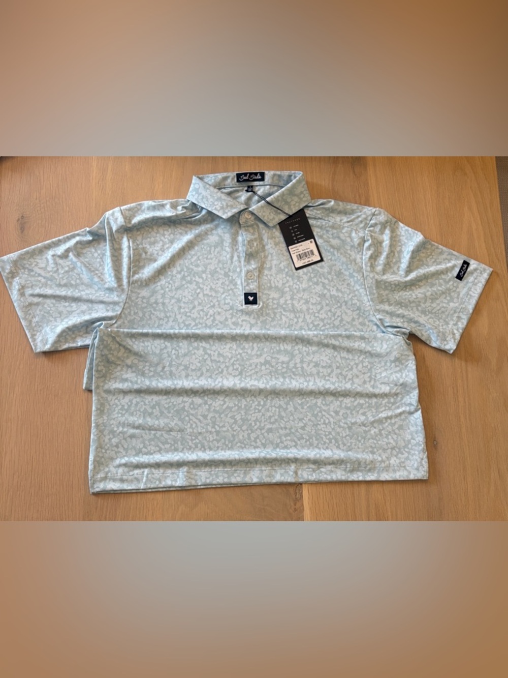 Bad Birdie Salt Shaker Baby Blue Golf Polo
